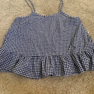 Gingham tank top